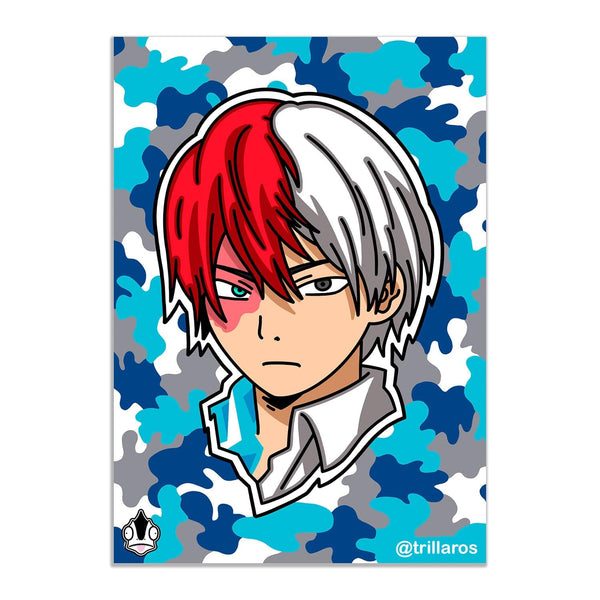 shoto todoroki my hero academia boku no hero anime manga sticker car decal