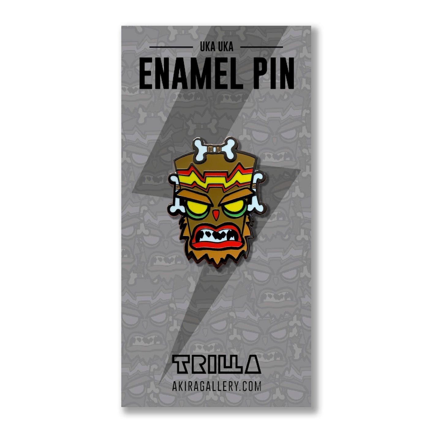 uka crash bandicoot sega ps2 ps3 ps4 ps5 anime manga tribal mask enamel pin