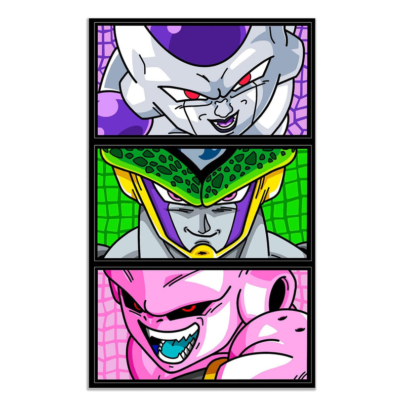 freezer majin buu cell dragon ball anime manga sticker car decal z gt