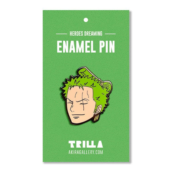 roronoa zoro luffy one piece anime manga enamel pin sanji chopper green swordman wano